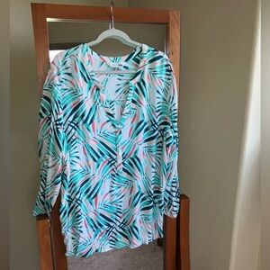 Old Navy Women’s XXL 3/4 sleeve Tropical Tunic Shirt